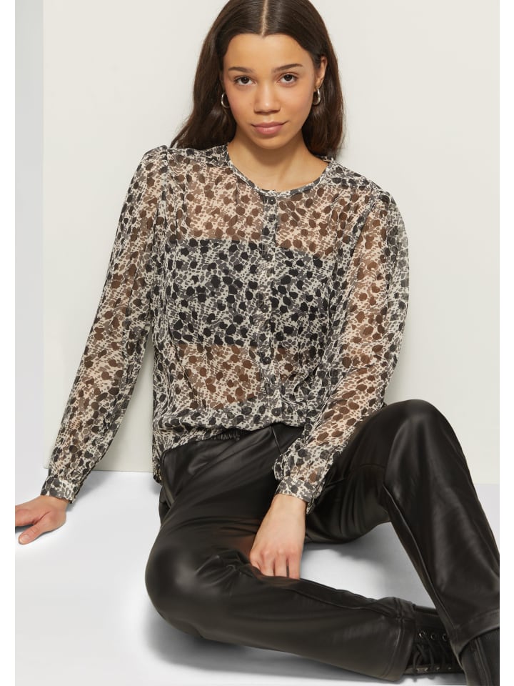 

Блузка QS, цвет beige-schwarz