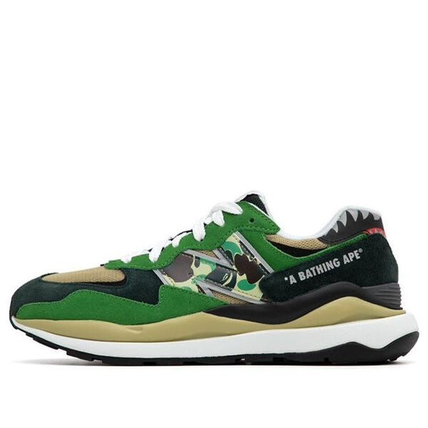 

Кроссовки bape x 57/40 'green' New Balance, зеленый