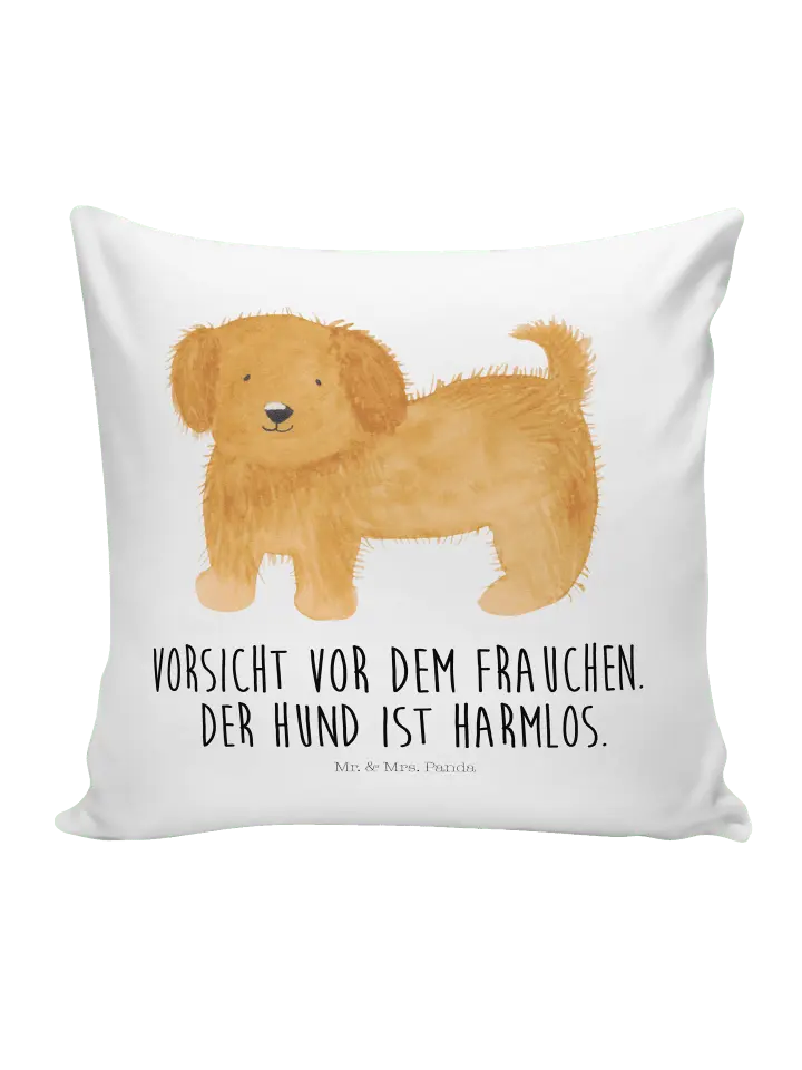 

Подушка Mr & Mrs Panda 40x40 Hund Flauschig, белый