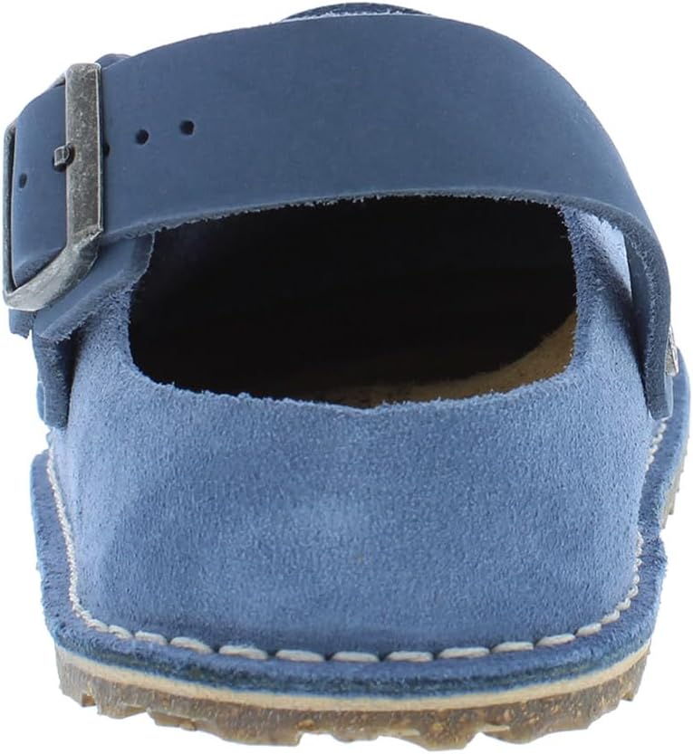 Мужские сабо Birkenstock Lutry из премиальной замши, синий — фото 3