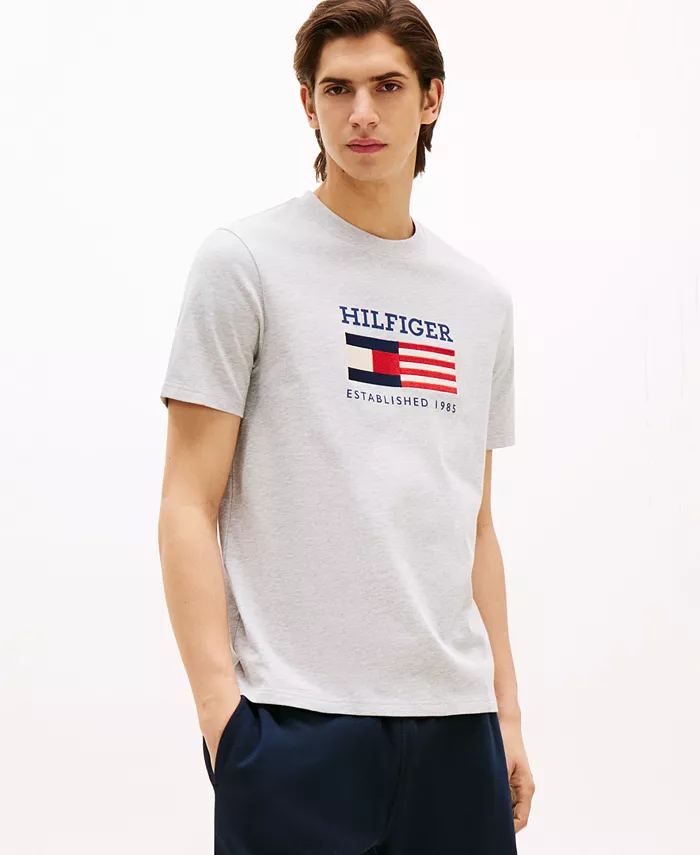 

Мужская футболка American Monotype Flag Box Tommy Hilfiger, серый