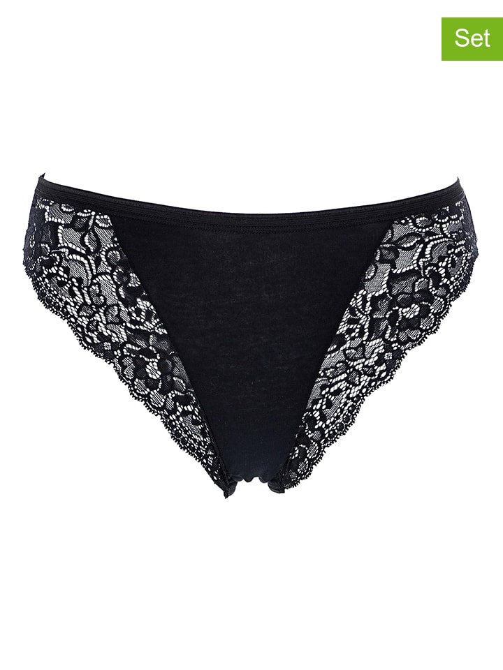 

COTONELLA Комплект из 2 штук: черные трусы