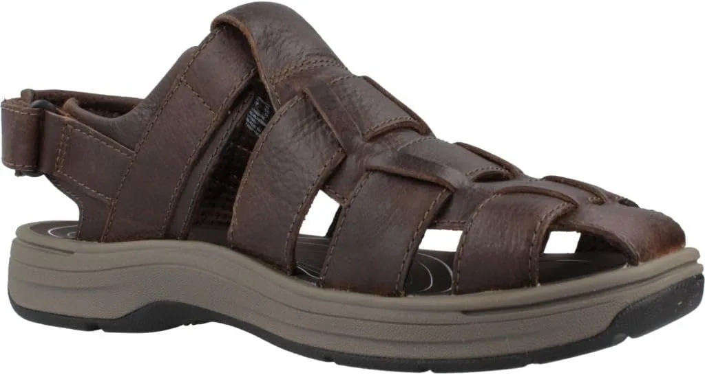 Шлепанцы Clarks mens Saltway Cove, темно-коричневый — фото 3
