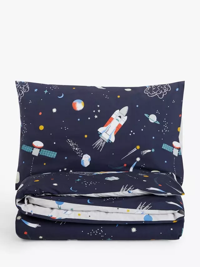 

Комплект из пододеяльников и наволочки John Lewis Outer Space Pure Cotton, разноцветный