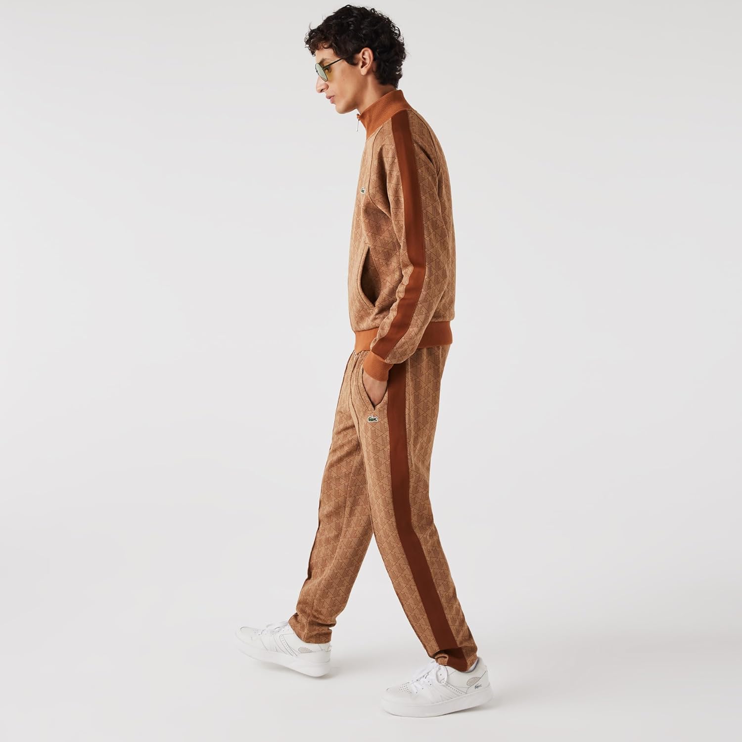 Lacoste мужские брюки с принтом Monogram, Viennese/Liquor — фото 3