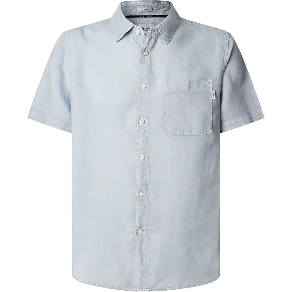 

Рубашка с коротким рукавом Pepe Jeans Amaro, синий