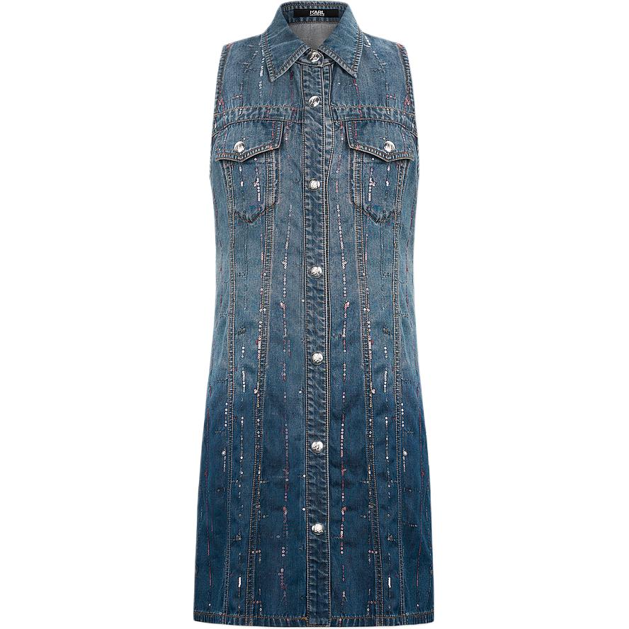 

KARL LAGERFELD / Karl Lagerfeld Jeans Платье без рукавов KARL LAGERFELD SS24, женское, синее