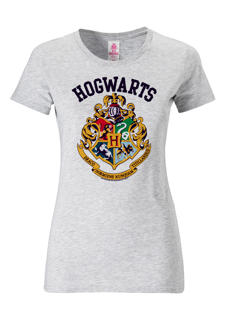 

Футболка Logoshirt Hogwarts Logo, цвет grau-meliert