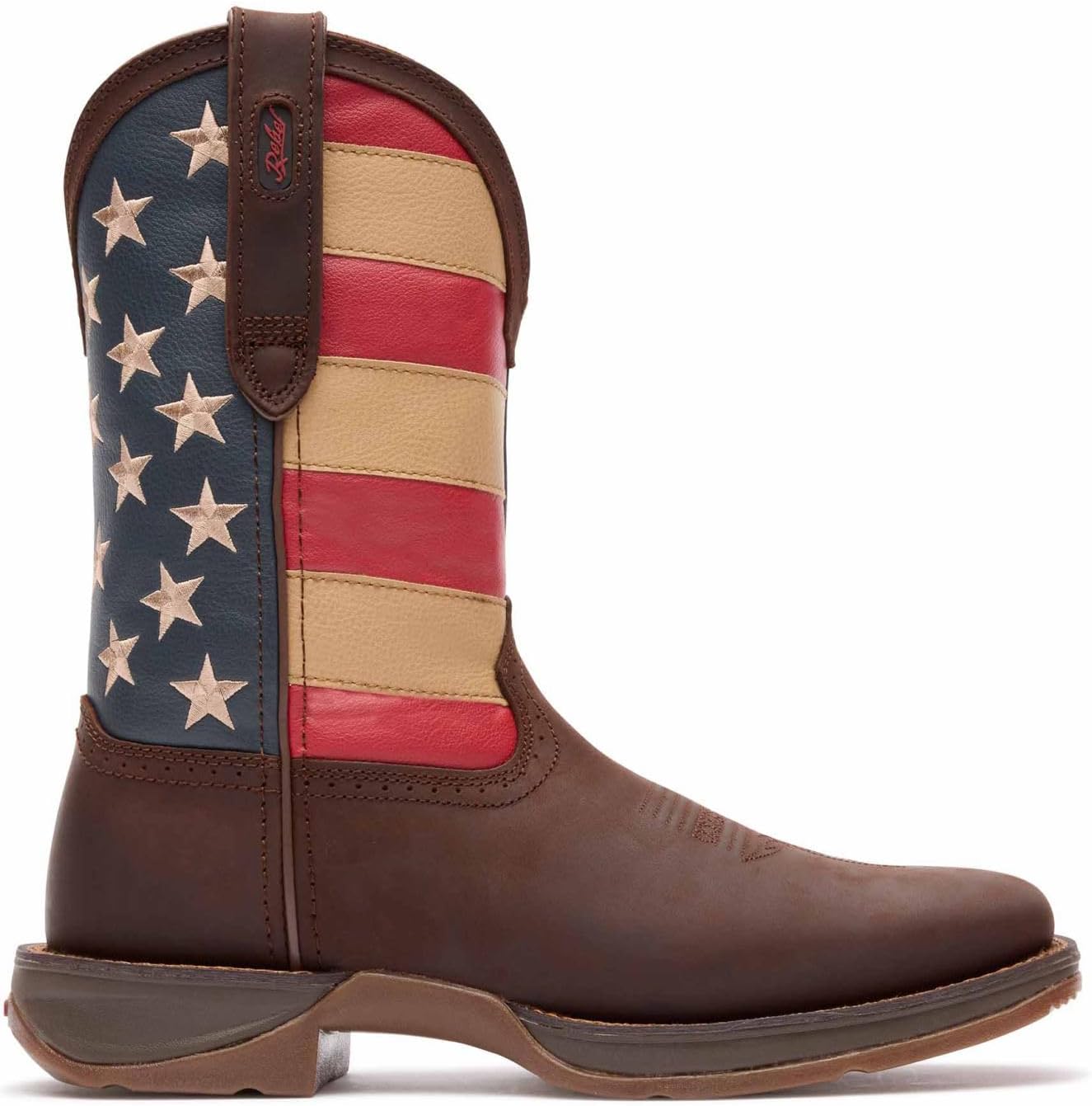 

Мужские вестерн-сапоги Durango с флагом, на молнии, коричневый