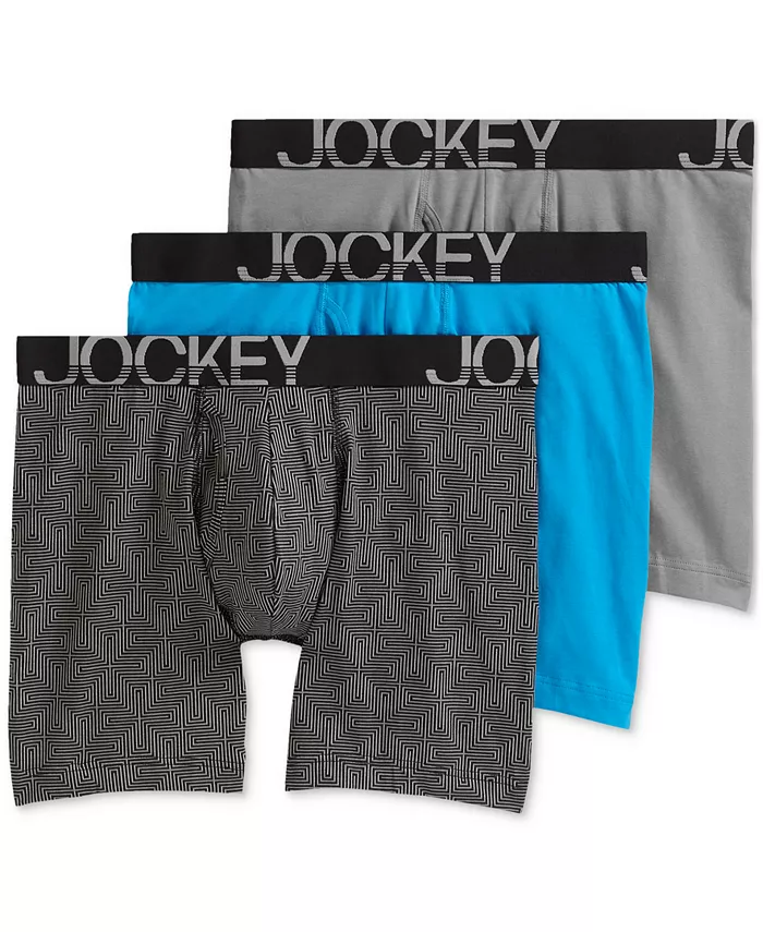 

3 упаковки боксеров ActiveStretch 7" Jockey, серый