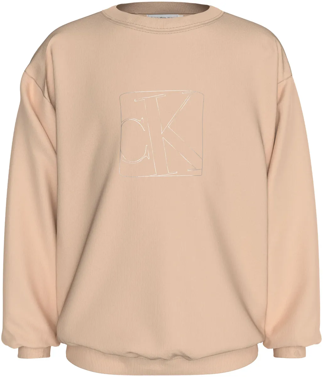 

Толстовка Calvin Klein Jeans "SILVER MONOGRAM CN SWEATSHIRT", для детей до 16 лет, розовый