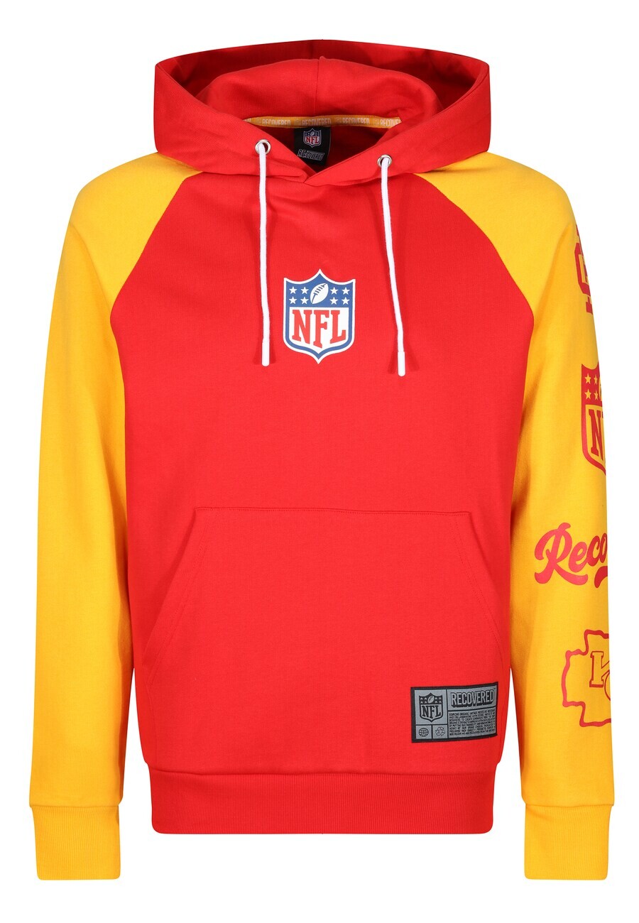 

Толстовка с капюшоном Recovered Sweatshirt NFL Chiefs 1993, цвет yellow/red