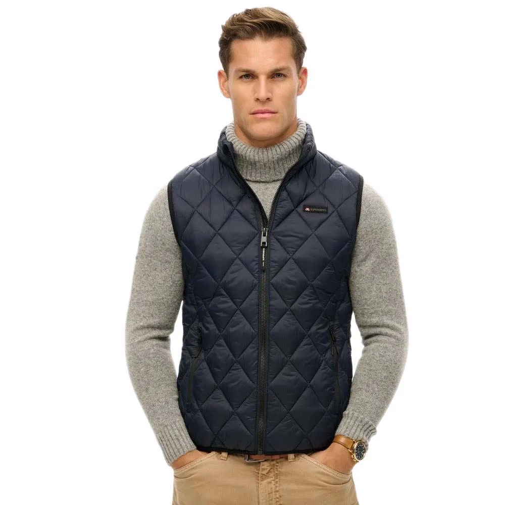 

Жилет Superdry Diamond Quilt Fuji Lite, синий