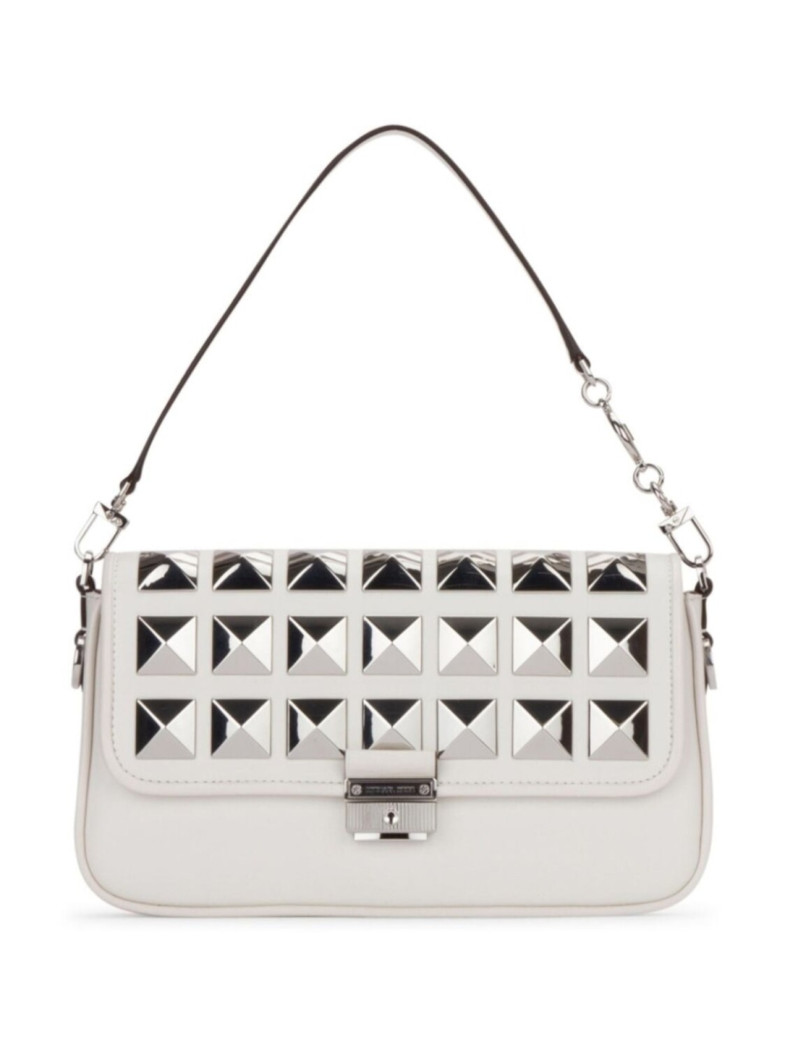 

Кожаный клатч Michael Michael Kors с заклепками, белый