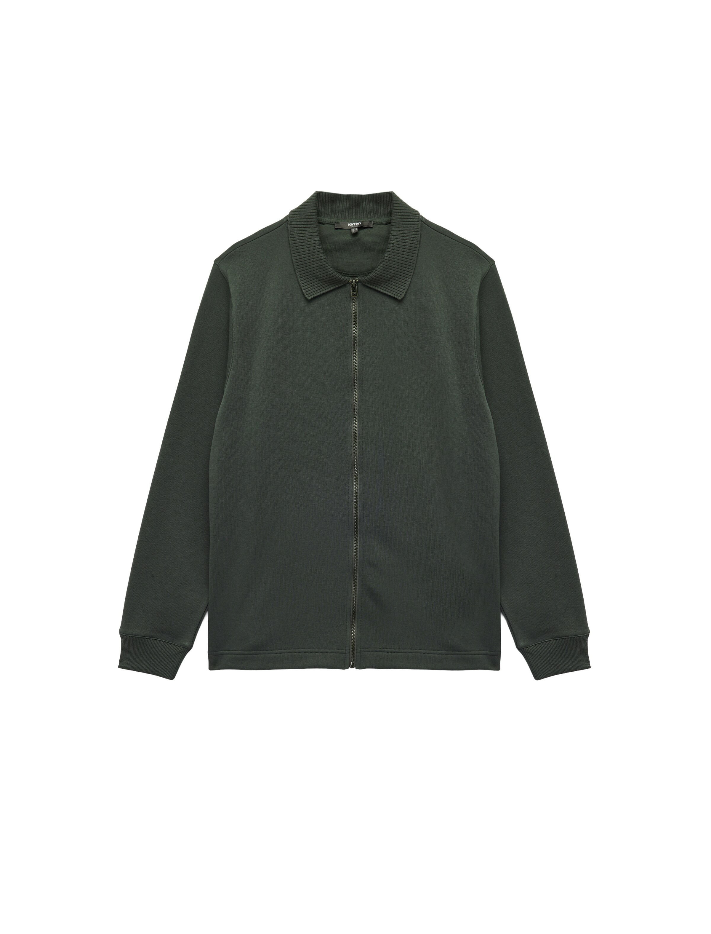 

Koton Толстовка на молнии зеленого цвета, Зеленый, Koton Толстовка на молнии зеленого цвета