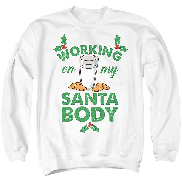

Рождественский свитшот с принтом Working my santa body Licensed Character