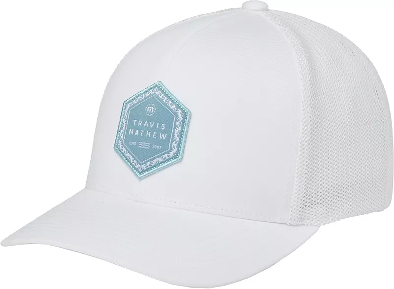 

Мужская кепка для гольфа TravisMathew Pier Imagination, белый
