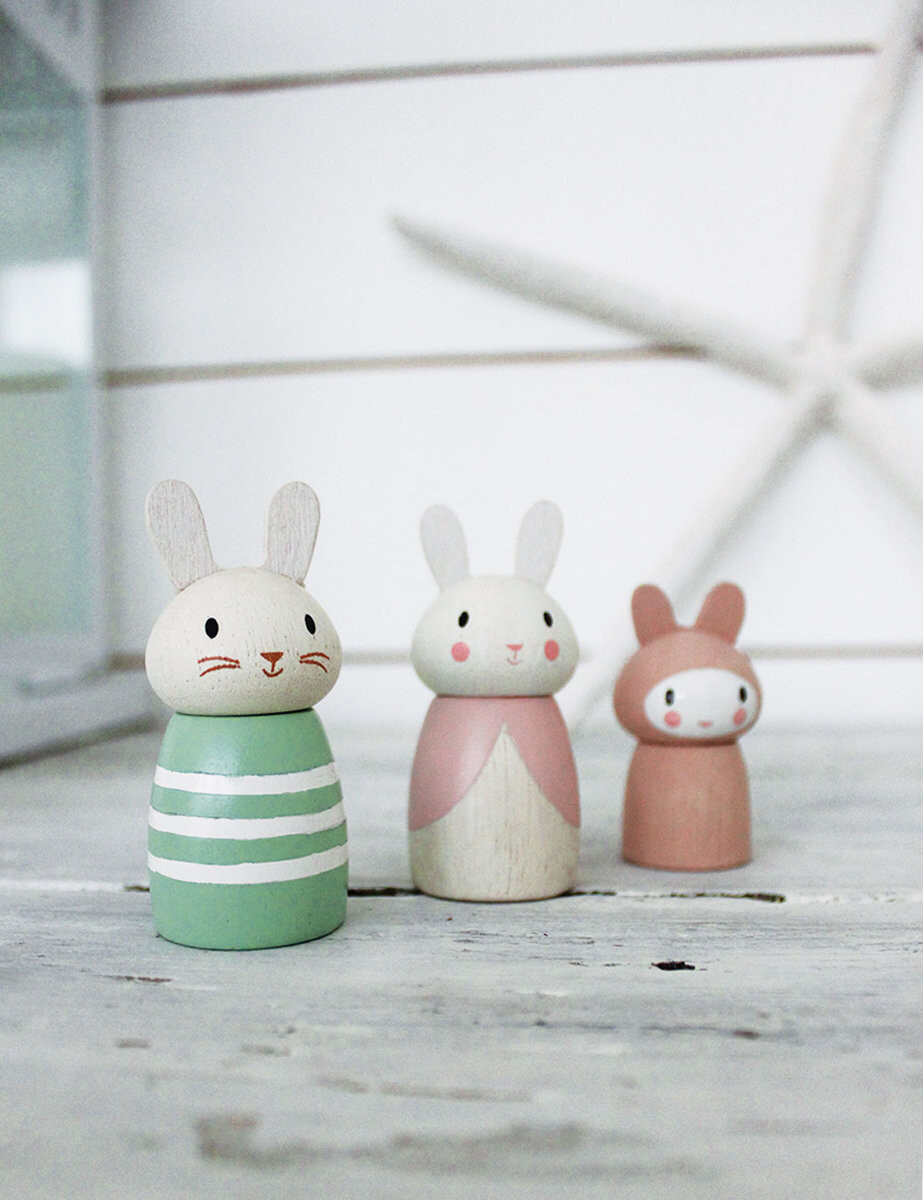 

Набор фигурок, Зайчики, Игрушки Ласковый Листик Tender Leaf Toys