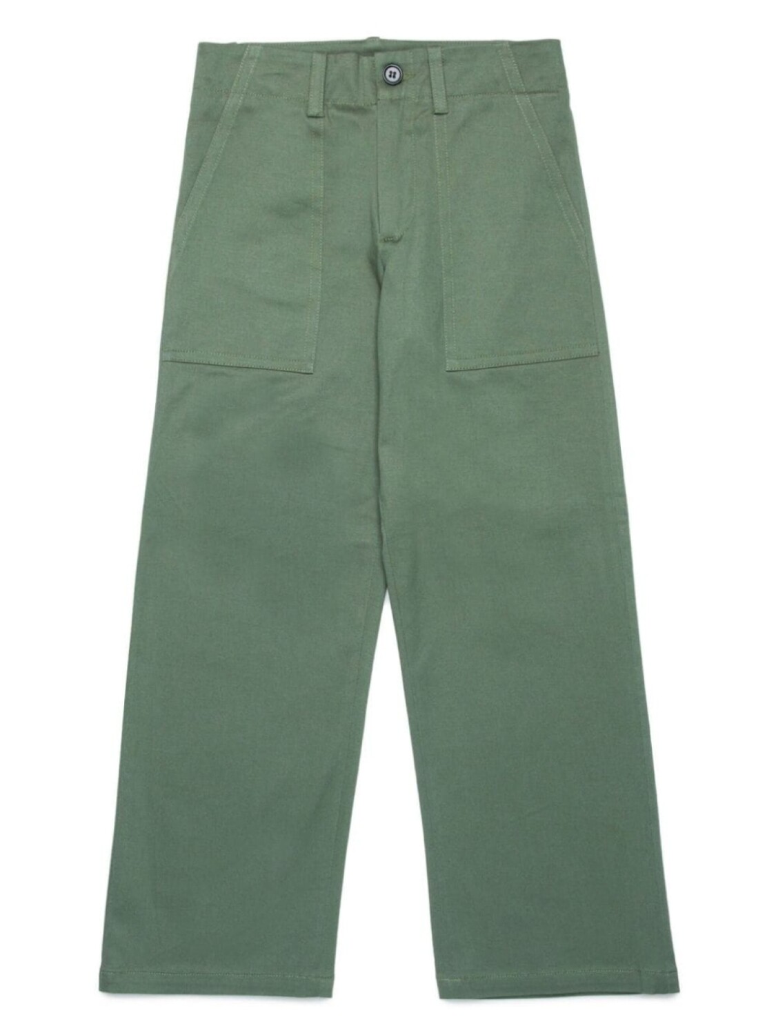 

Marni Kids прямые брюки с логотипом, зеленый