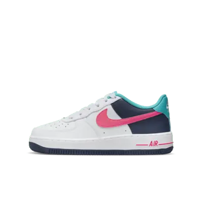 

Кроссовки Nike Air Force 1, цвет White/Thunder Blue/Dusty Cactus/Racer Pink