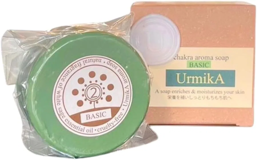 Мыло Urmika увлажняющее с шалфеем, 100 г, зеленый