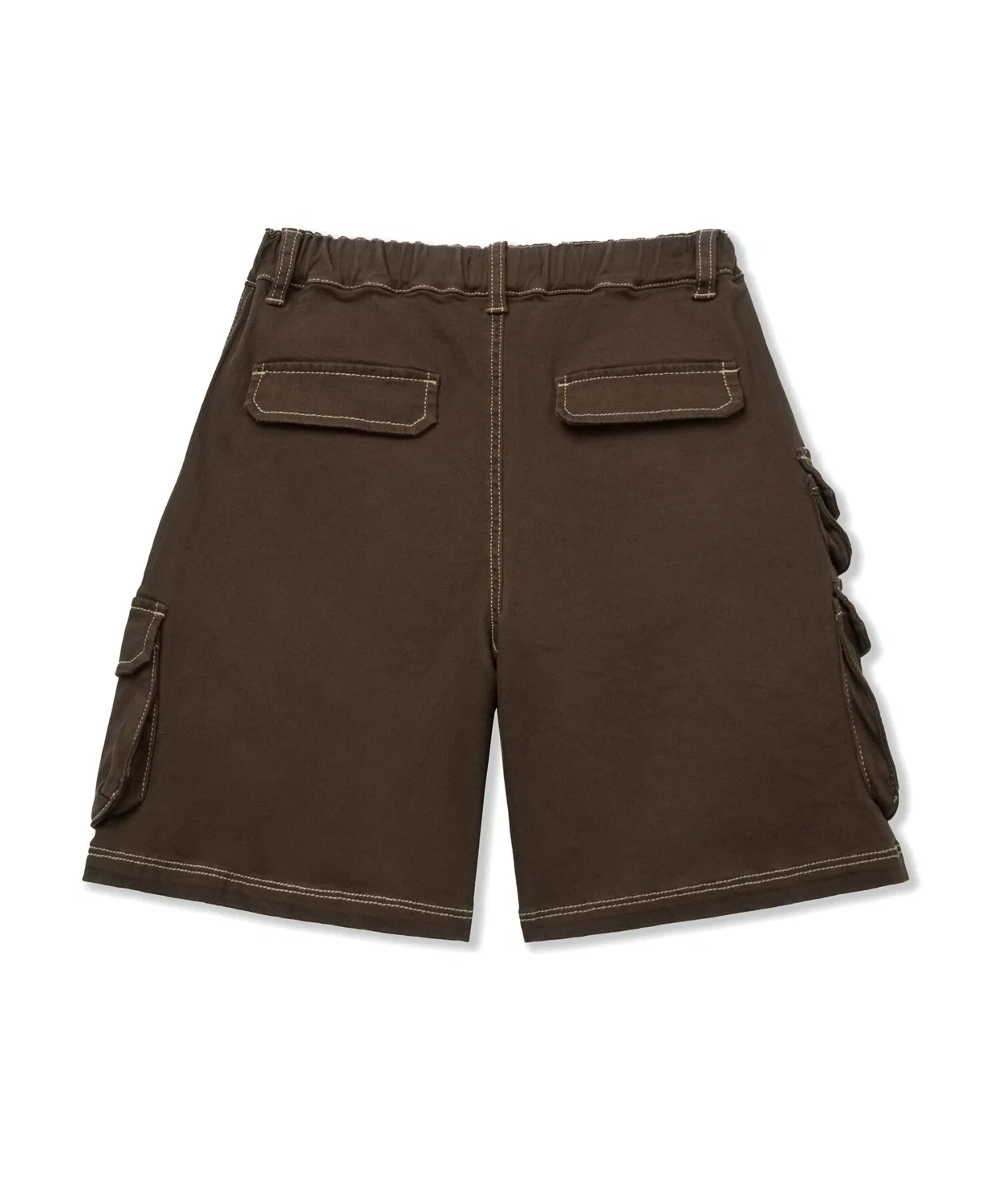 Детские хлопковые брюки-карго коричневые от Brownbreath Kids — фото 3