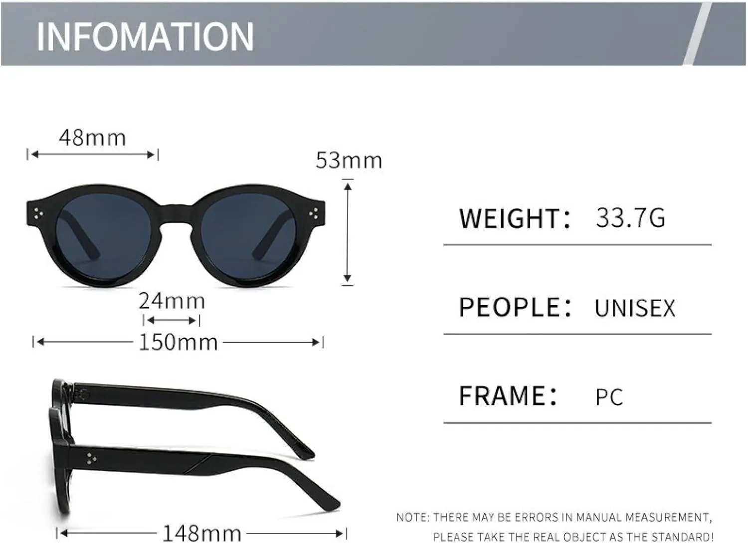 

Солнцезащитные очки с защитой UV400 | Круглая оправа, градиентные линзы | Для женщин и мужчин, для занятий спортом на открытом воздухе и вождения DSVIGF, Leopard
