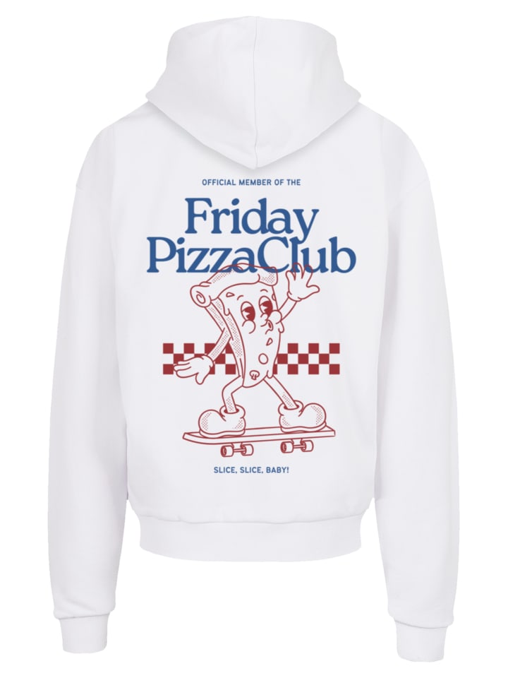 

Ультратяжелая толстовка Friday Pizza Club белого цвета F4NT4STIC