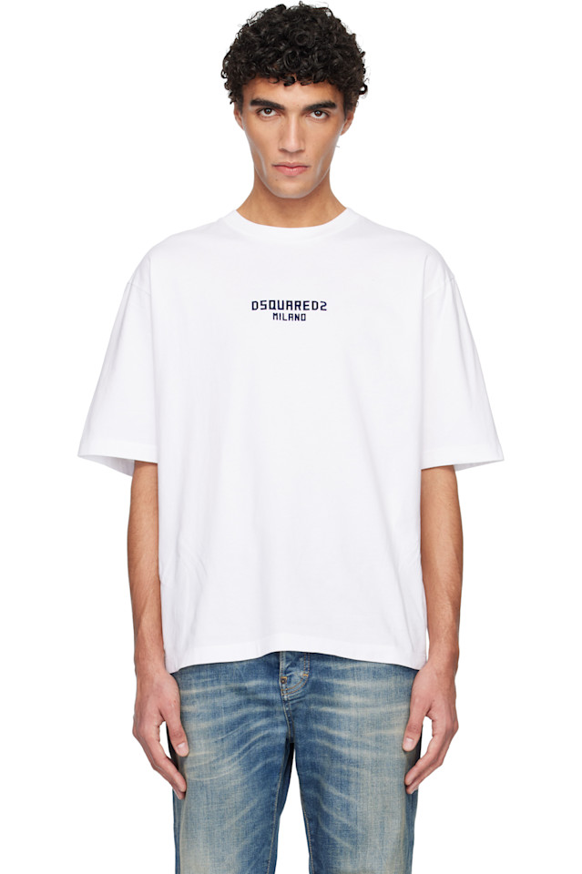 

Футболка Milano свободного кроя Dsquared2, белый