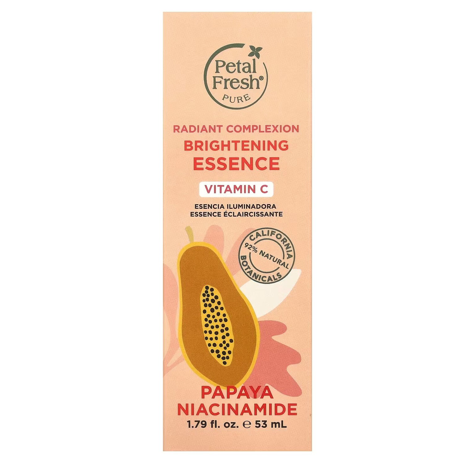 Эссенция Petal Fresh — Pure, осветляющая сияющий цвет лица , ниацинамид папайи, ,79 жидких унций, 53 мл — фото 2