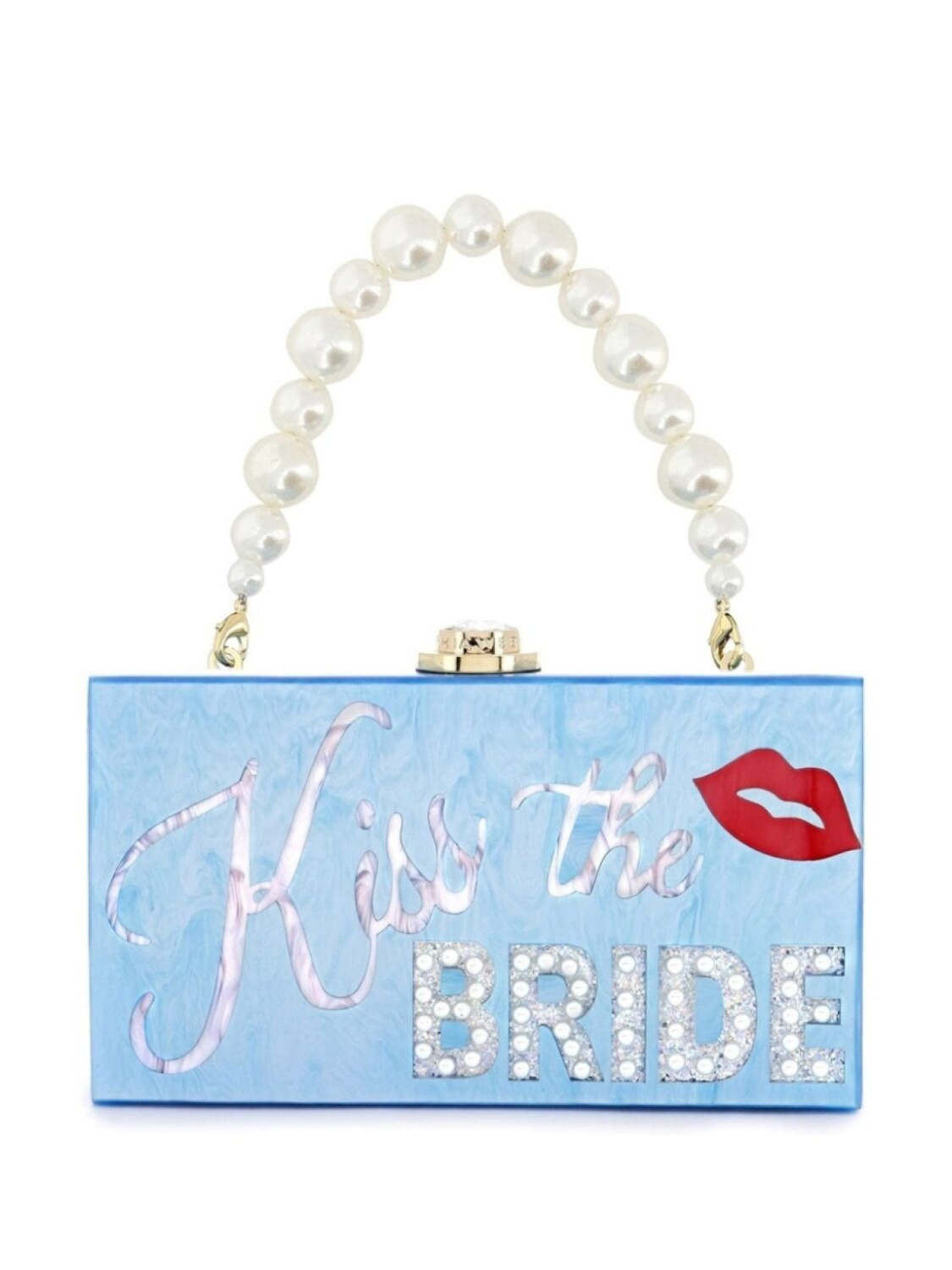 

Клатч Cleo Kiss The Bride Sophia Webster, синий