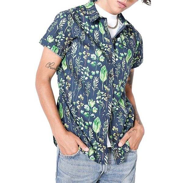 

Классическая рубашка на пуговицах Wildfang, Leaf Navy