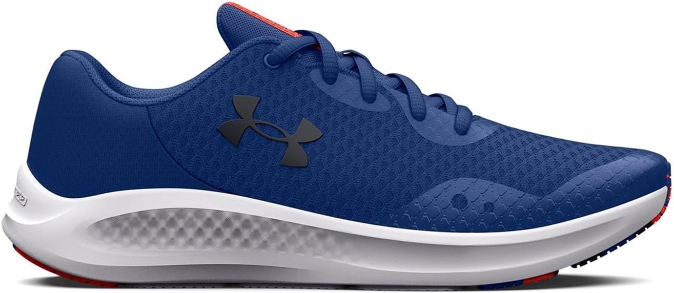 Кроссовки для детей школьного возраста Under Armour Charged Pursuit 3, черный/синий — фото 2