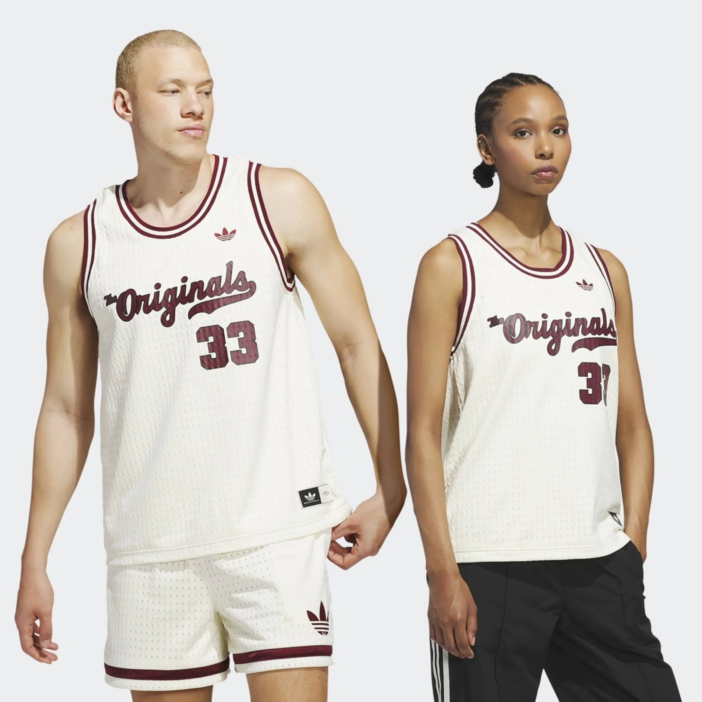 

Баскетбольная майка мужская Originals Adidas, белый
