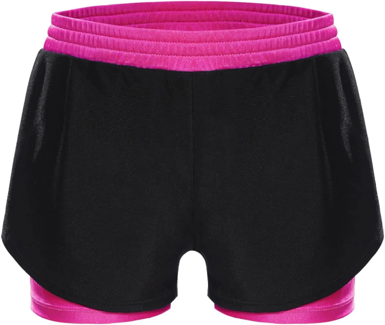 Детские спортивные шорты с компрессионным слоем Fldy, Hot Pink