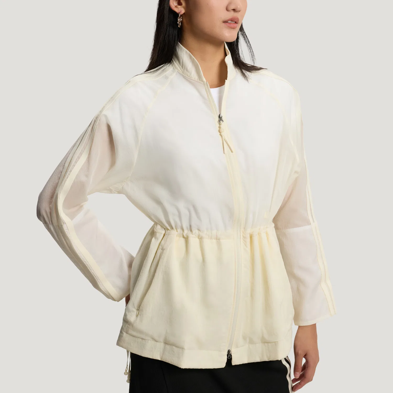 Куртка женская Ivory Stand Collar Moderate Other Adidas — фото 4