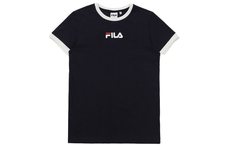 

Футболка унисекс темно-синяя Fila, темно-синий