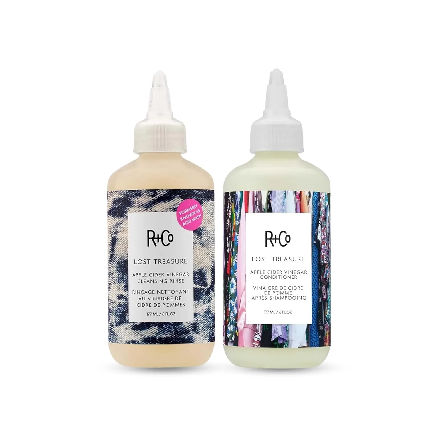 Набор R+Co Lost Treasure Apple Cider Vinegar Hair Rinse + Conditioner, 6 унций ()