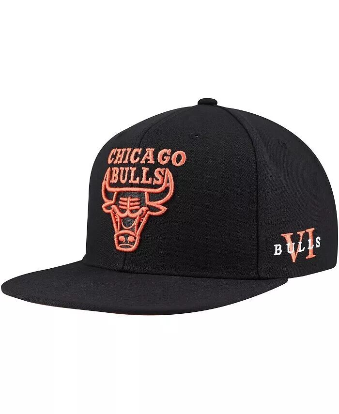 

Черная мужская кепка Chicago Bulls Core Snapback Mitchell Ness Mitchell & Ness, черный