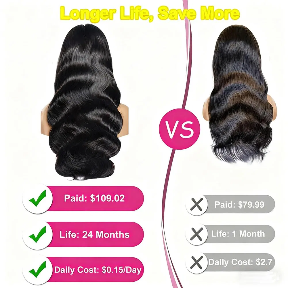 Прямой парик на кружевной основе из 100% натуральных волос «30 Inch Straight Lace Front Wig» от ITODAY Itoday — фото 3
