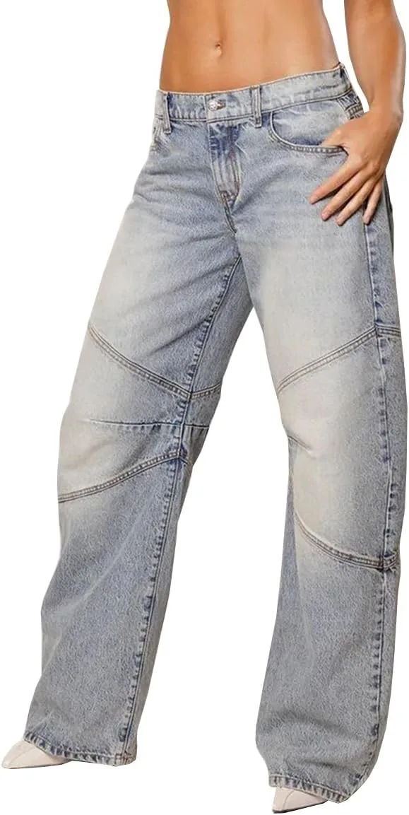 

Женские джинсы с высокой талией и прямым кроем Glkaend