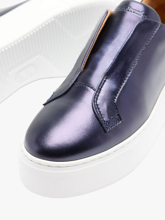 Кроссовки Park Up Leather Laceless Flatform Russell & Bromley, Blue — фото 4