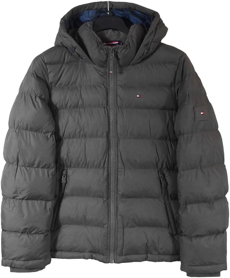 Мужская стеганая куртка с капюшоном Tommy Hilfiger (стандартная и для больших и высоких), Charcoal — фото 3