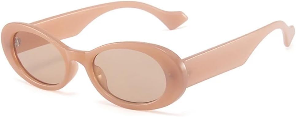 

Популярные модные солнцезащитные очки маленького овального размера для женщин, винтажные очки для мужчин, трендовые солнцезащитные очки с защитой от УФ-излучения UV400 WNCKSQ, Jelly Tea