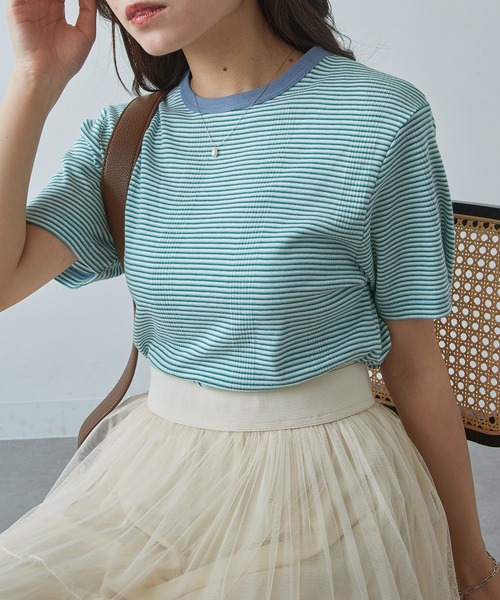 

Футболка с коротким рукавом, ребристая отделка, бренд Miller