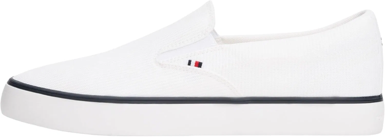 Мужские низкие кроссовки Tommy Hilfiger Th Hi Vulc Core II Slipon Fm0fm05514, White