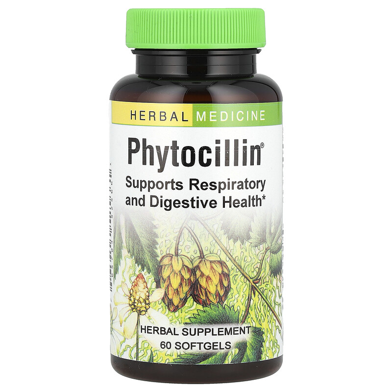 

Herbs Etc., Phytocillin, 60 мягких таблеток