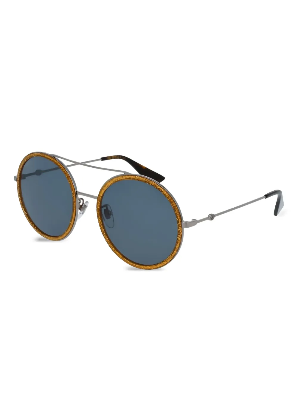 

Солнцезащитные очки в круглой оправе Gucci Eyewear, серебяный
