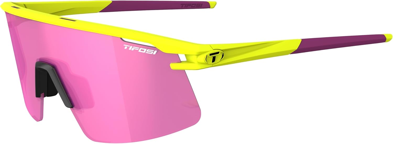 

Солнцезащитные очки для велоспорта Tifosi Moab Lite - идеально подходят для езды на велосипеде, бега, бейсбола и пиклбола - ударопрочные поликарбонатные линзы, Speed Yellow (Clarion Sunset Pink, Ac Red, Clear)