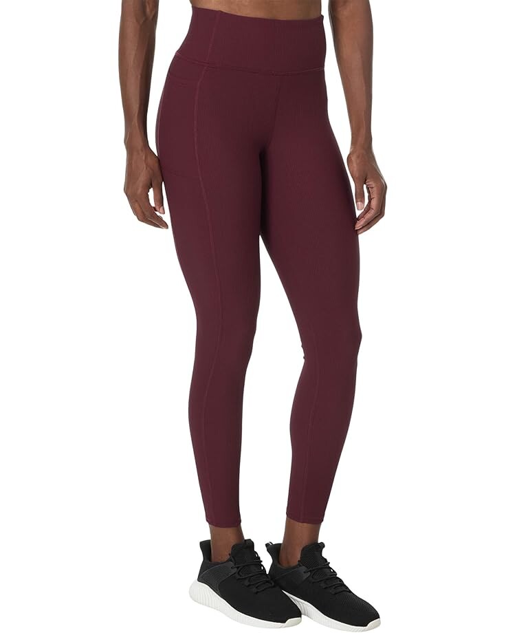 

Брюки SKECHERS Goflex Rib Full Length High-Waist Leggings, цвет Fig